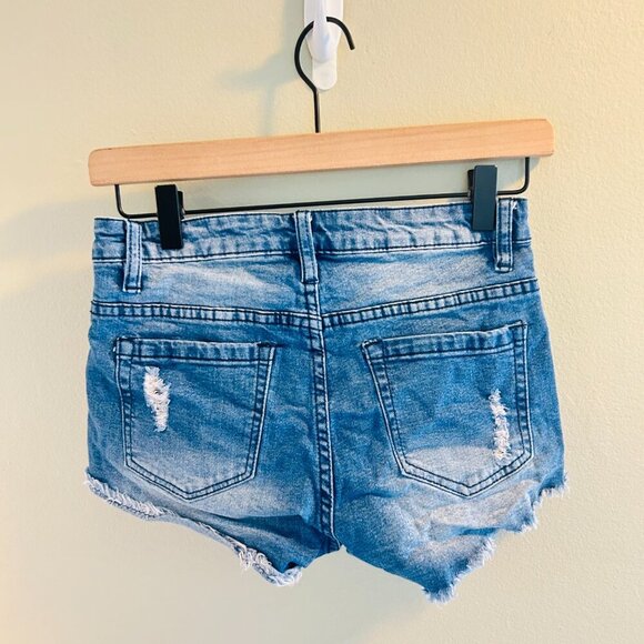 American Bazi Denim Flag Shorts Womens Size Small Jean Cut Off Short Patriotic - Picture 4 of 7